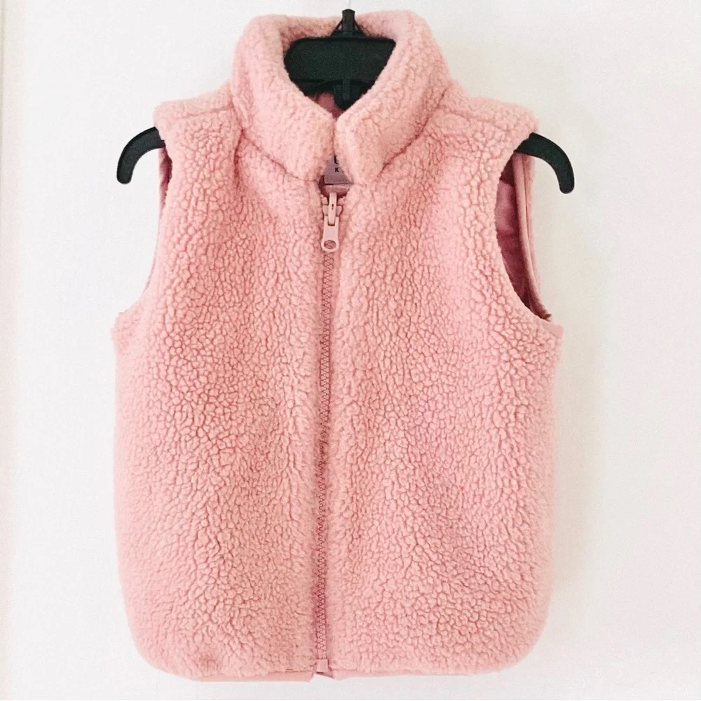 GAP Soft Pink Fleece Vest for Kids